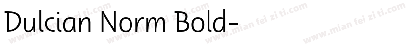 Dulcian Norm Bold字体转换